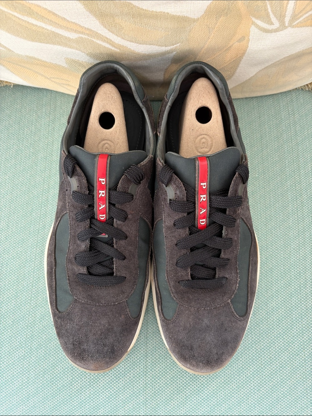 PRADA America's Cup Sneaker Charcoal Gray Size US 9